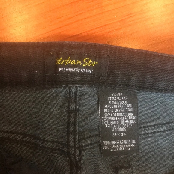 Black Straight Leg Faded Jeans - Picture 4 of 6